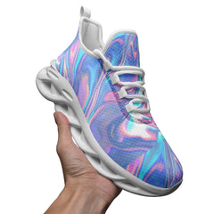 Vibe Crew Holographic Storm Unisex Bounce Mesh Knit Trainers