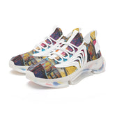 Graffiti Burst Unisex Low Top Mesh Trainers