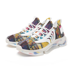 Graffiti Burst Unisex Low Top Mesh Trainers