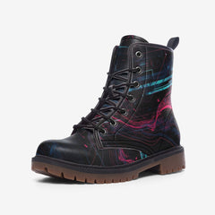 Vibe Crew Midnight Glitch Unisex Casual Leather Lightweight boots