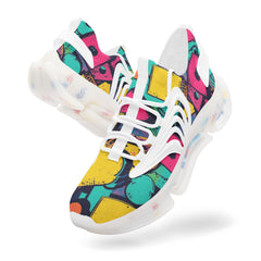 Vibe Crew Retro Pop Unisex Low Top Mesh Trainers