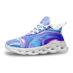 Vibe Crew Holographic Storm Unisex Bounce Mesh Knit Trainers