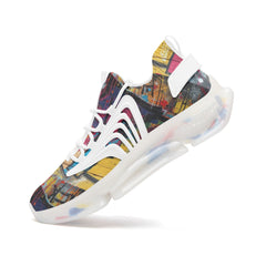 Graffiti Burst Unisex Low Top Mesh Trainers