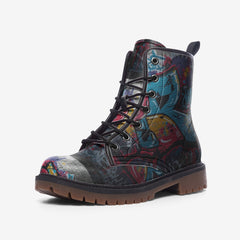 Graffiti Steps Casual Leather Lightweight boots