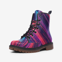 Vibe Crew Neon Drip Casual Leather Lightweight boots