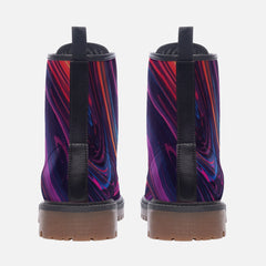 Vibe Crew Neon Drip Casual Leather Lightweight boots